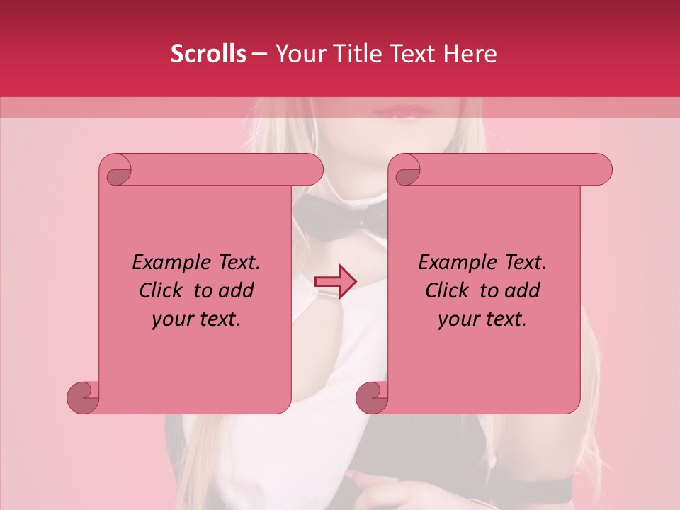 Cool Blond Alluring PowerPoint Template