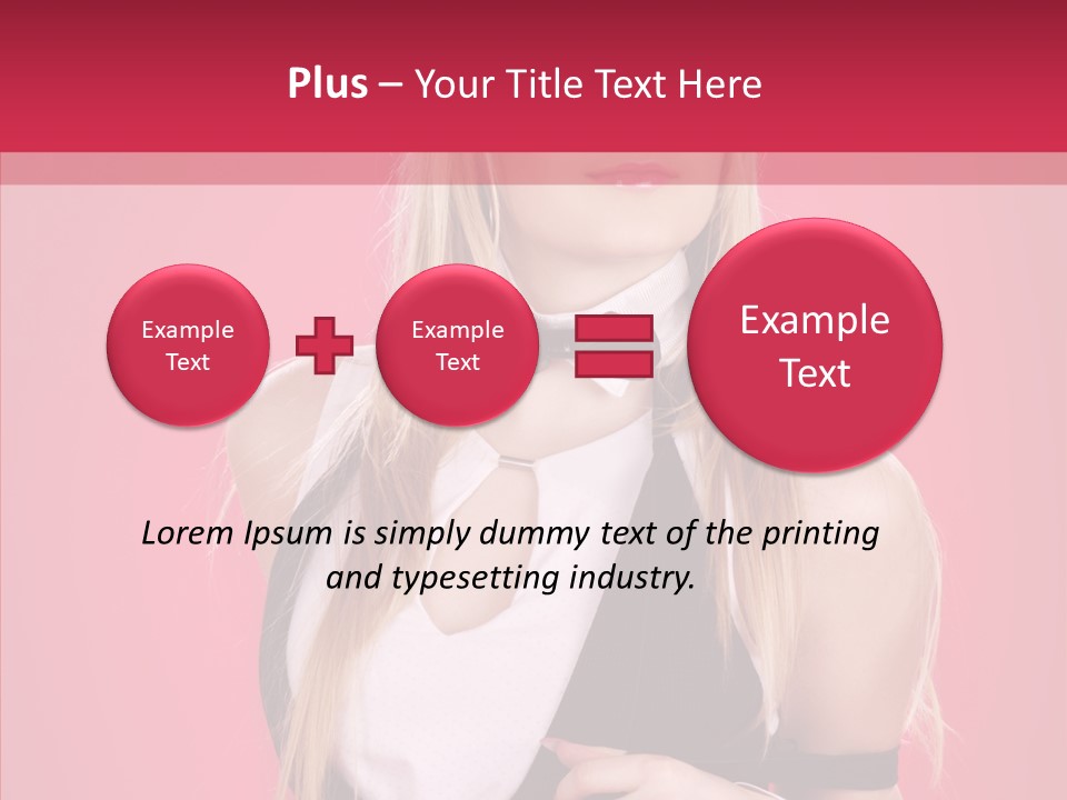 Cool Blond Alluring PowerPoint Template