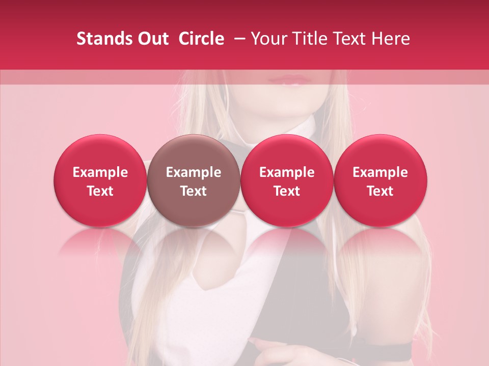 Cool Blond Alluring PowerPoint Template