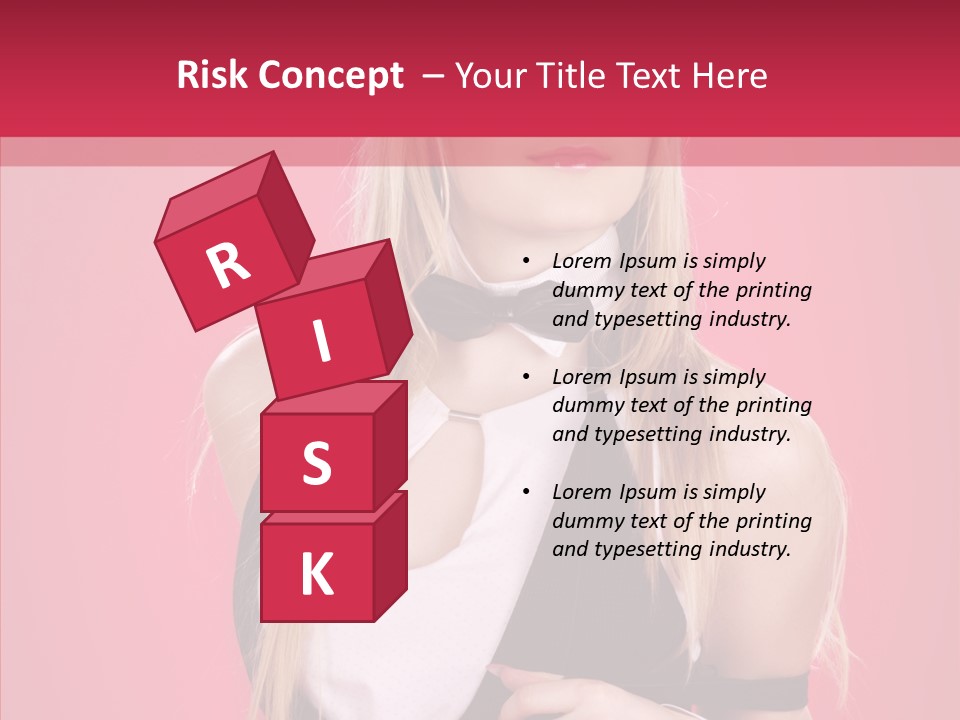 Cool Blond Alluring PowerPoint Template