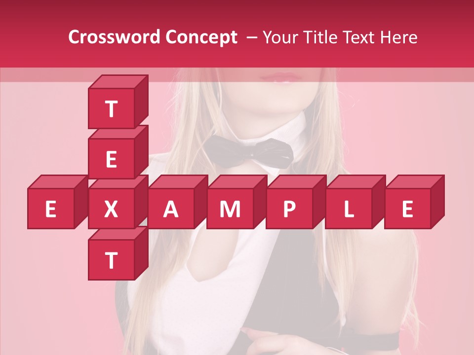 Cool Blond Alluring PowerPoint Template