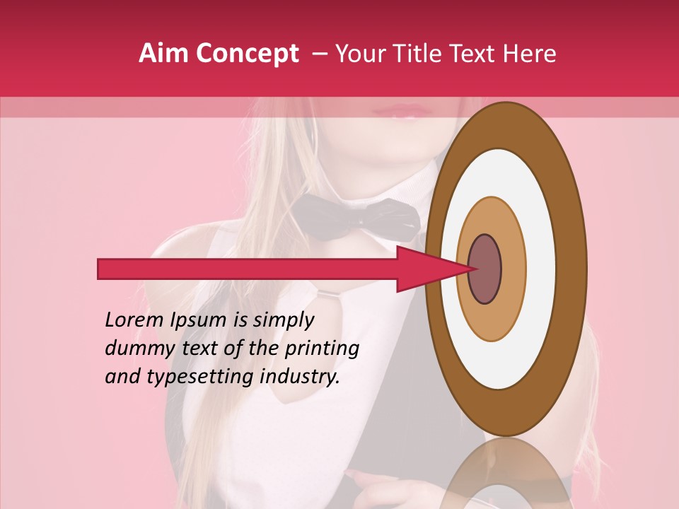 Cool Blond Alluring PowerPoint Template