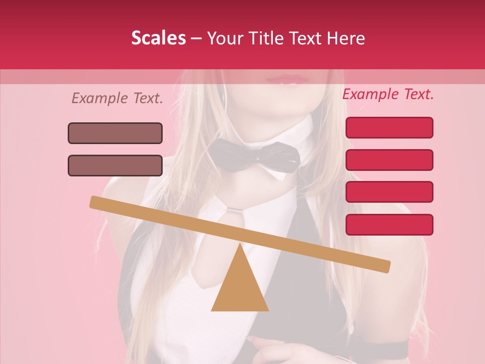 Cool Blond Alluring PowerPoint Template