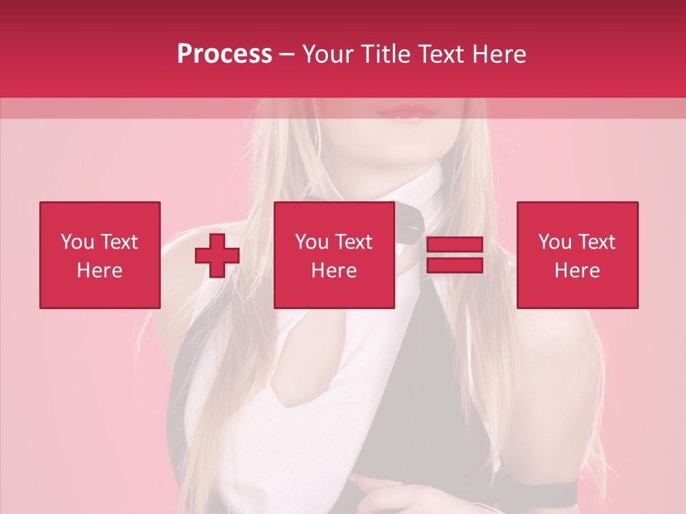 Cool Blond Alluring PowerPoint Template
