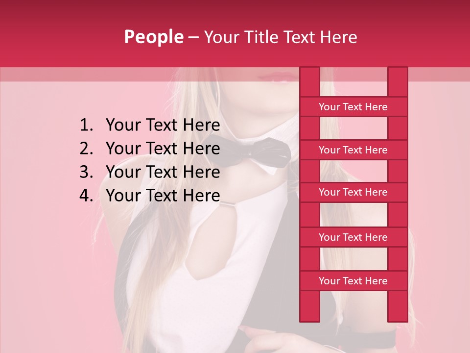 Cool Blond Alluring PowerPoint Template