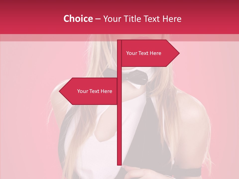 Cool Blond Alluring PowerPoint Template