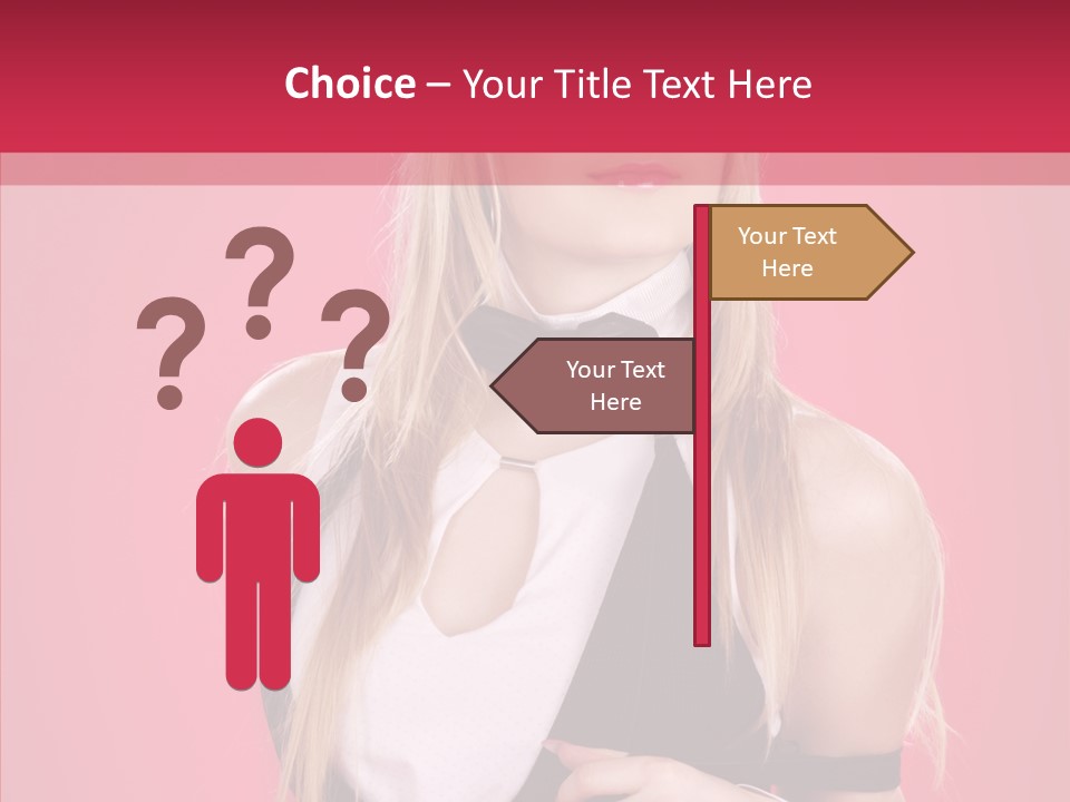 Cool Blond Alluring PowerPoint Template