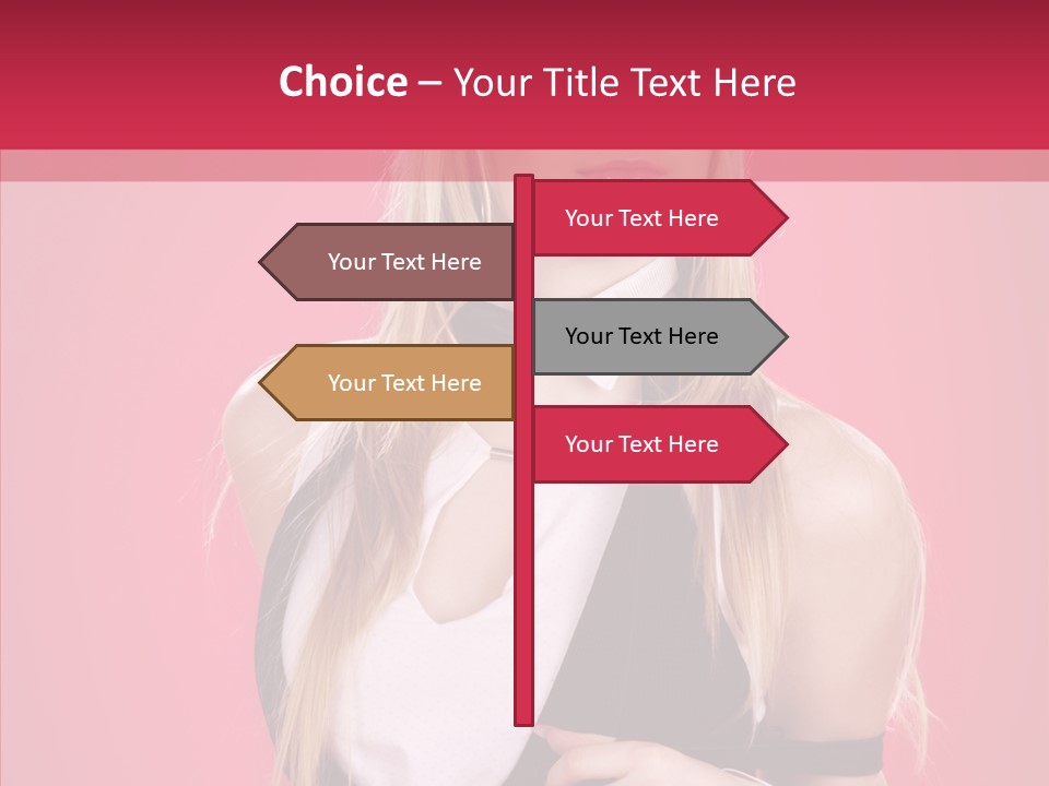 Cool Blond Alluring PowerPoint Template