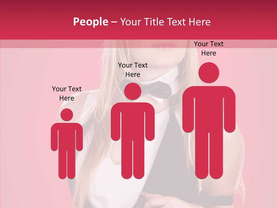 Cool Blond Alluring PowerPoint Template