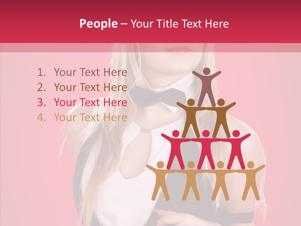 Cool Blond Alluring PowerPoint Template