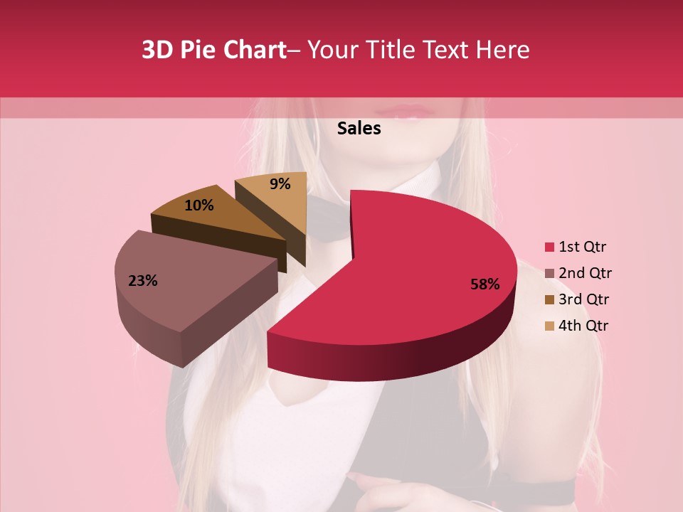 Cool Blond Alluring PowerPoint Template