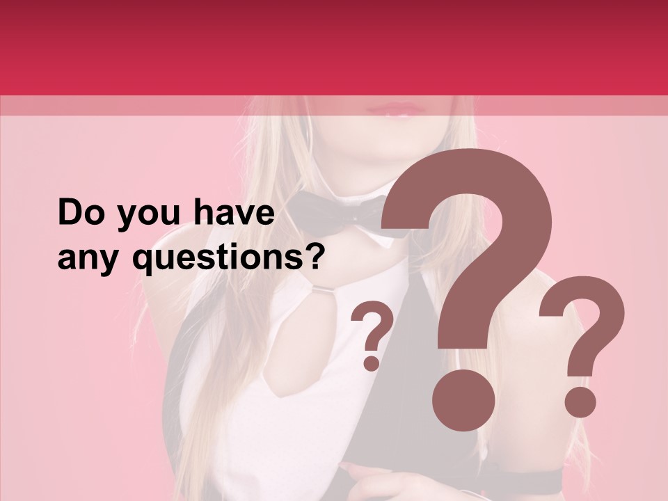 Cool Blond Alluring PowerPoint Template