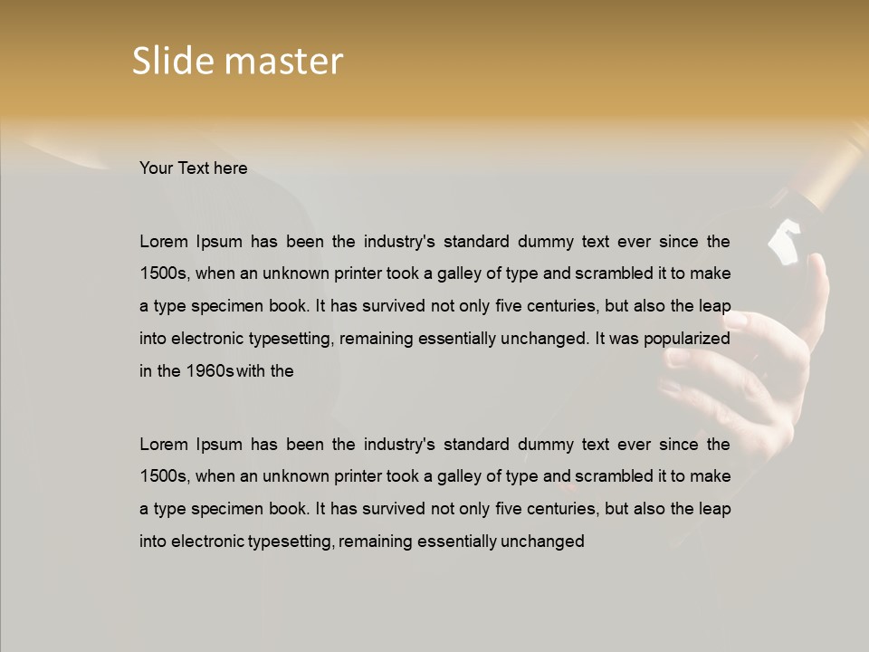 Glass Male Celebration PowerPoint Template