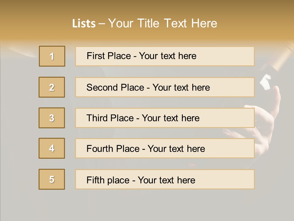 Glass Male Celebration PowerPoint Template