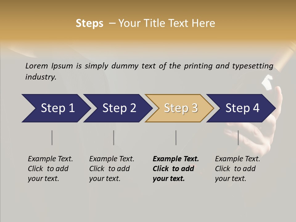 Glass Male Celebration PowerPoint Template