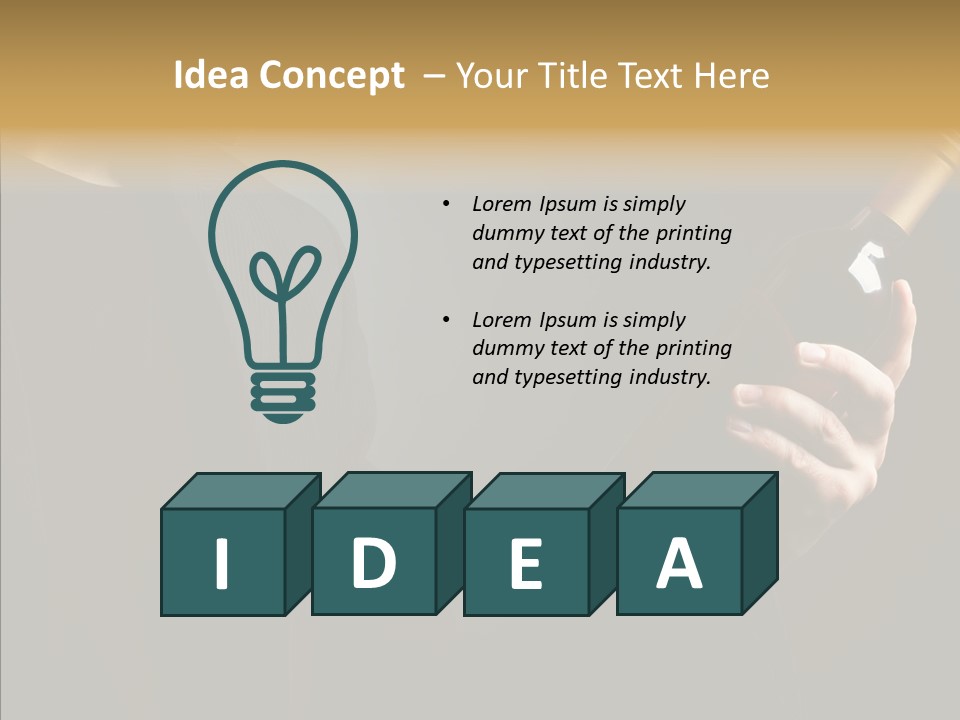 Glass Male Celebration PowerPoint Template