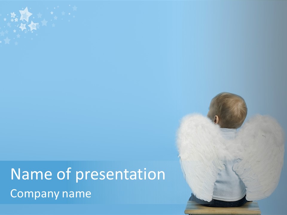 Innocence Magic Wing PowerPoint Template