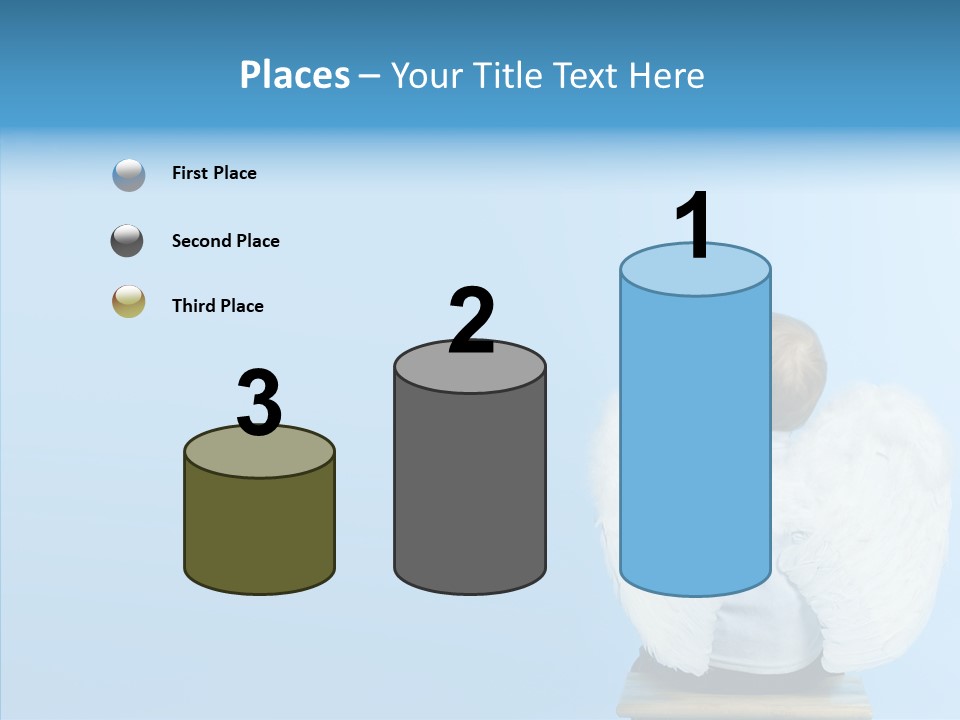Innocence Magic Wing PowerPoint Template