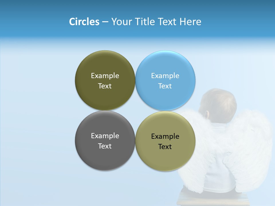 Innocence Magic Wing PowerPoint Template