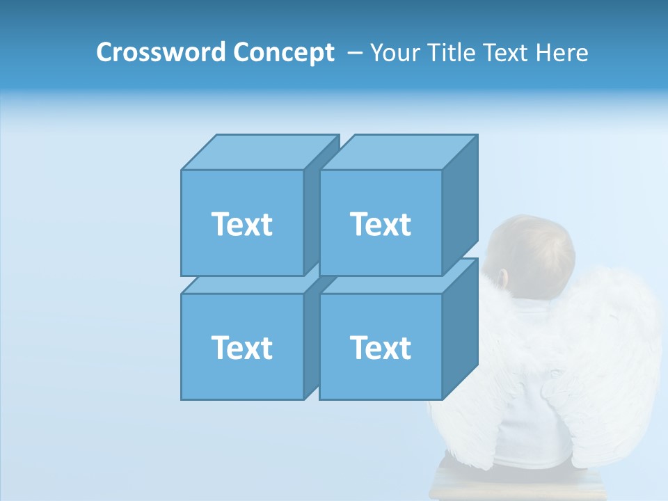 Innocence Magic Wing PowerPoint Template