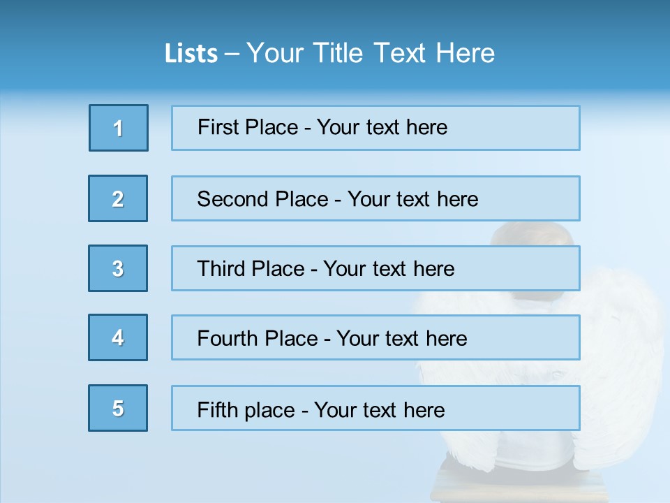 Innocence Magic Wing PowerPoint Template