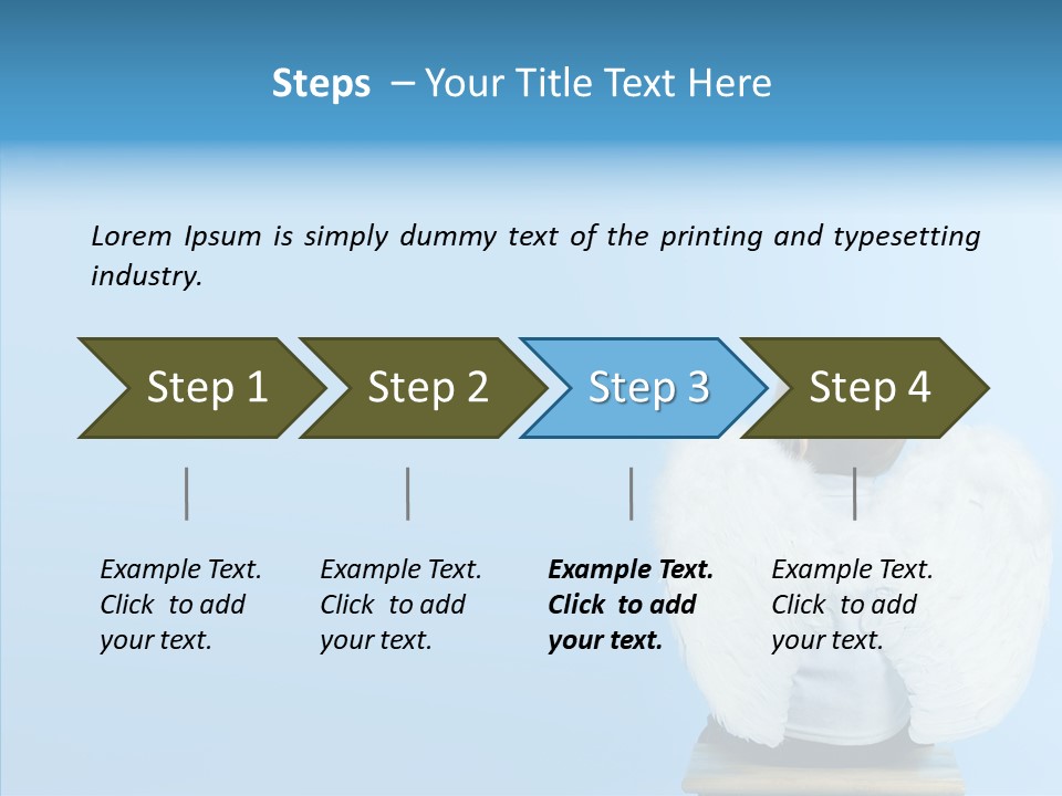 Innocence Magic Wing PowerPoint Template