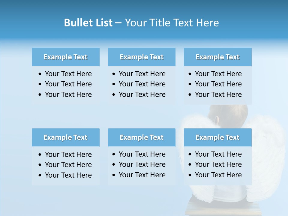 Innocence Magic Wing PowerPoint Template