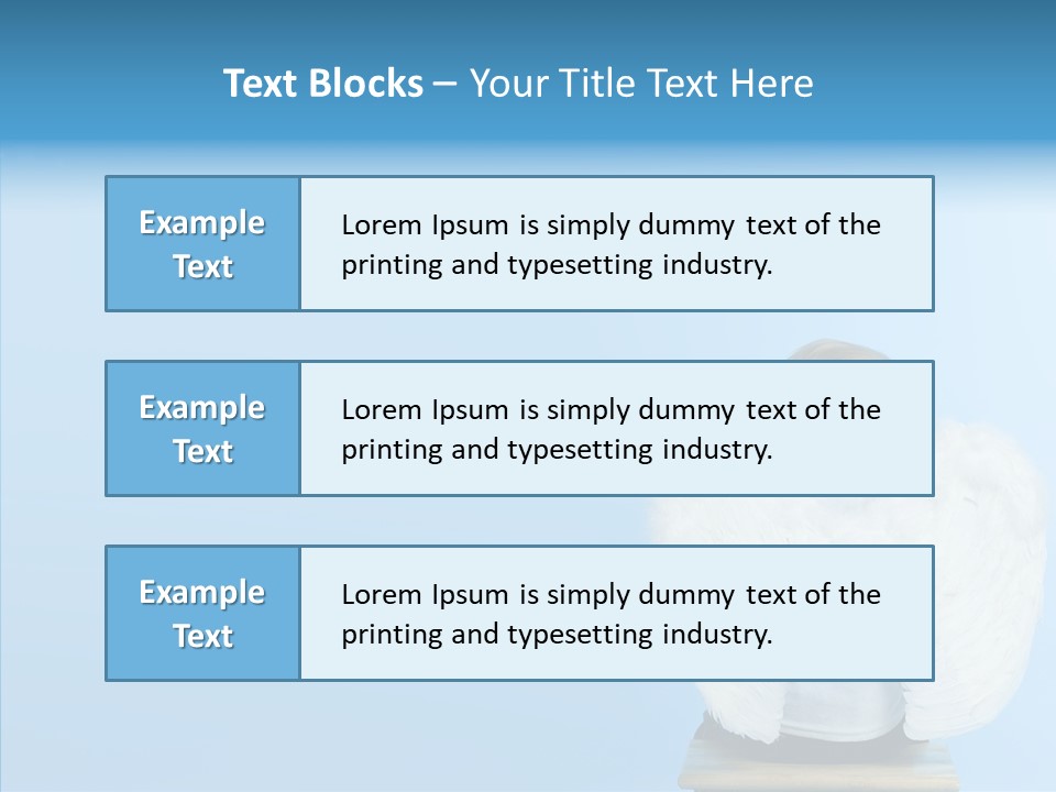 Innocence Magic Wing PowerPoint Template