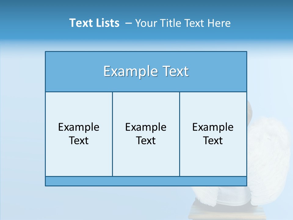 Innocence Magic Wing PowerPoint Template