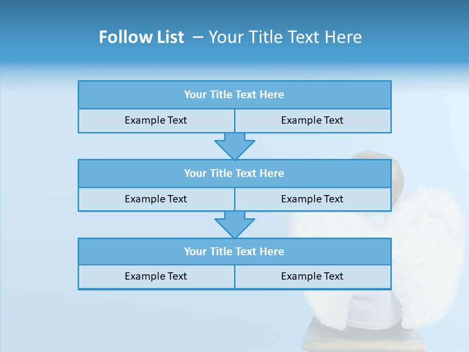 Innocence Magic Wing PowerPoint Template