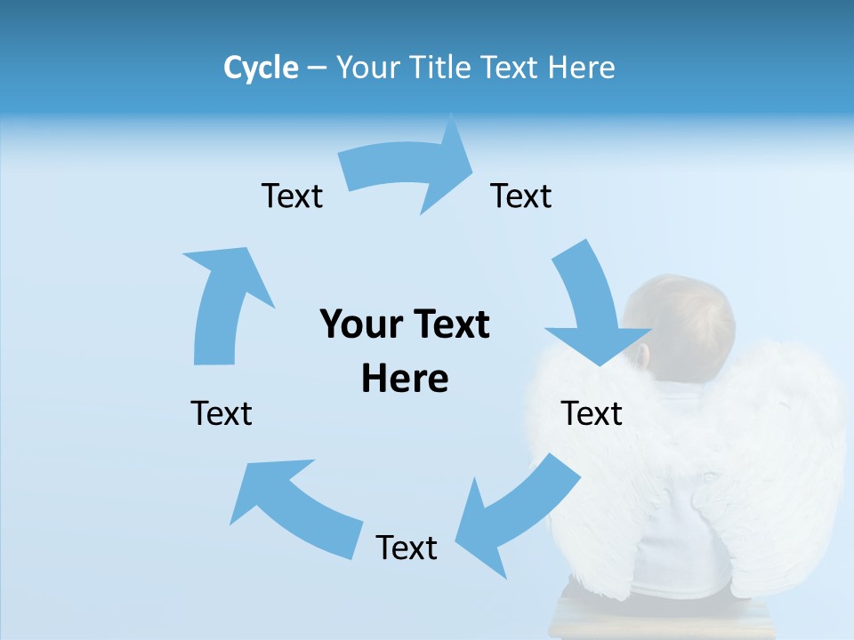 Innocence Magic Wing PowerPoint Template