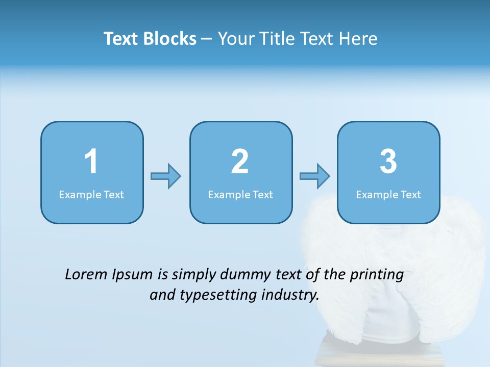 Innocence Magic Wing PowerPoint Template