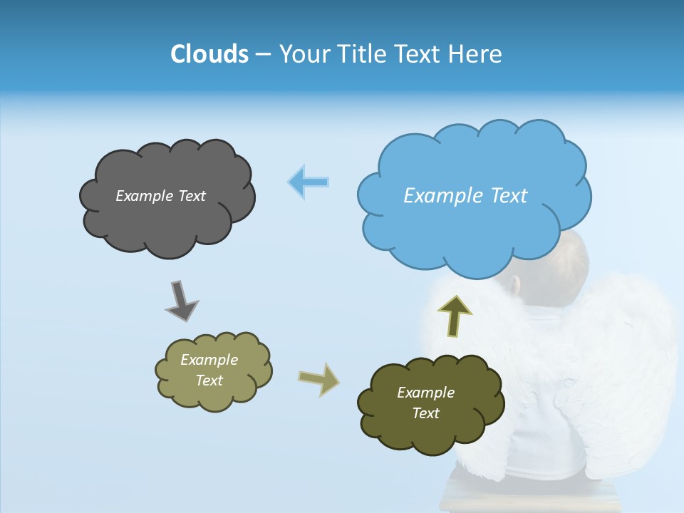 Innocence Magic Wing PowerPoint Template