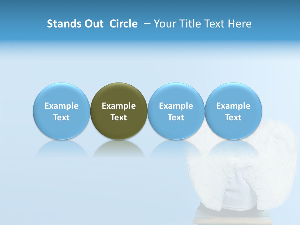 Innocence Magic Wing PowerPoint Template