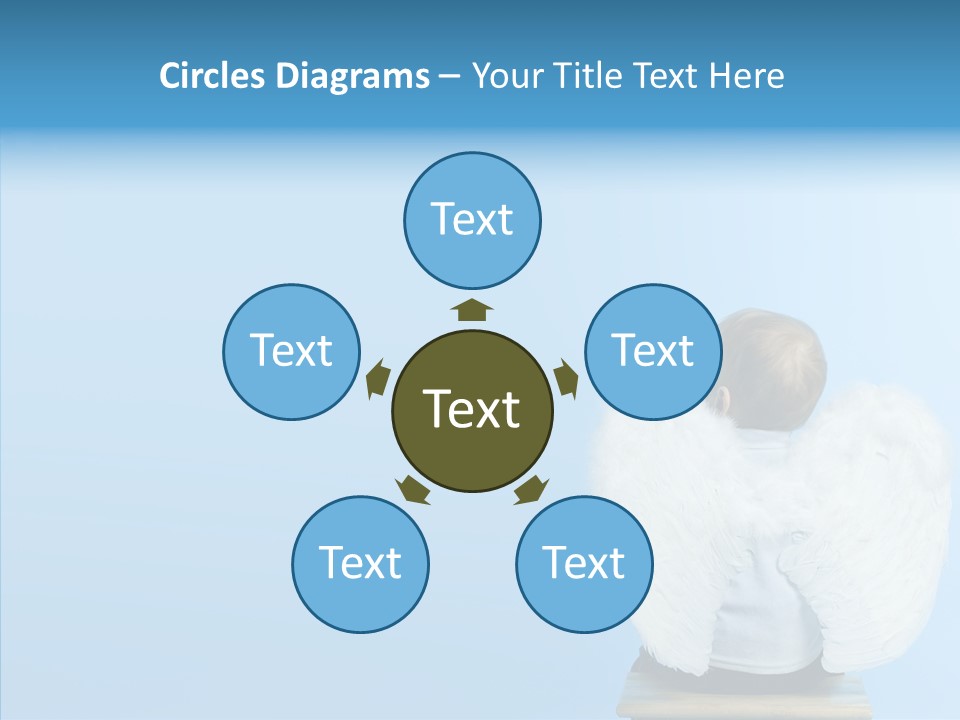 Innocence Magic Wing PowerPoint Template