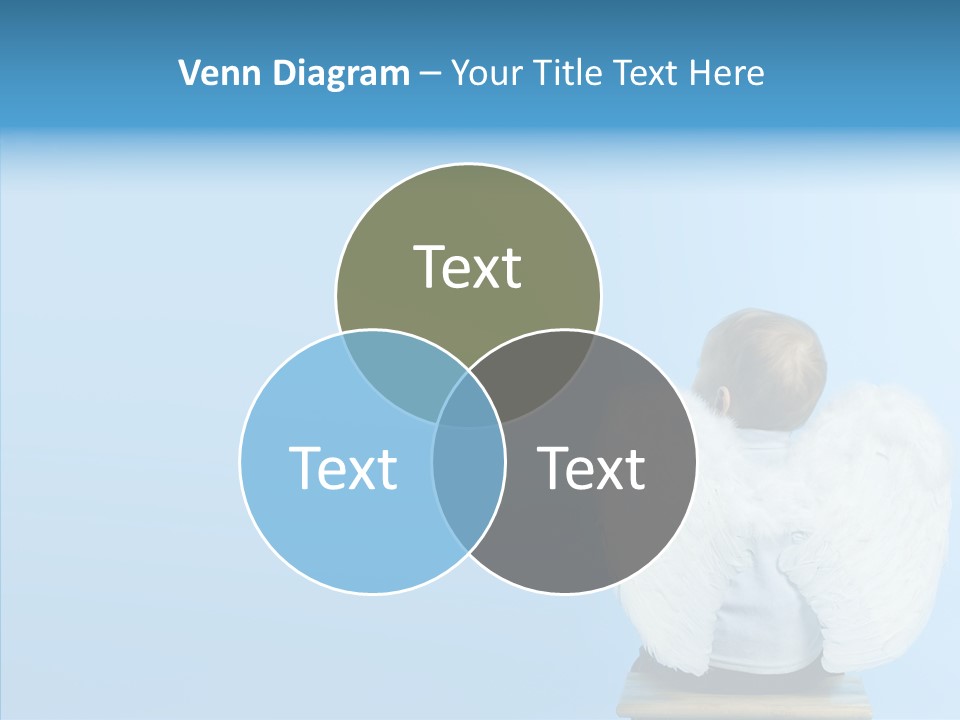 Innocence Magic Wing PowerPoint Template