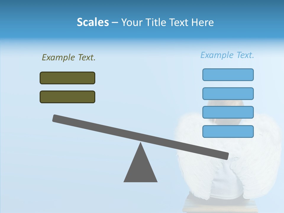 Innocence Magic Wing PowerPoint Template