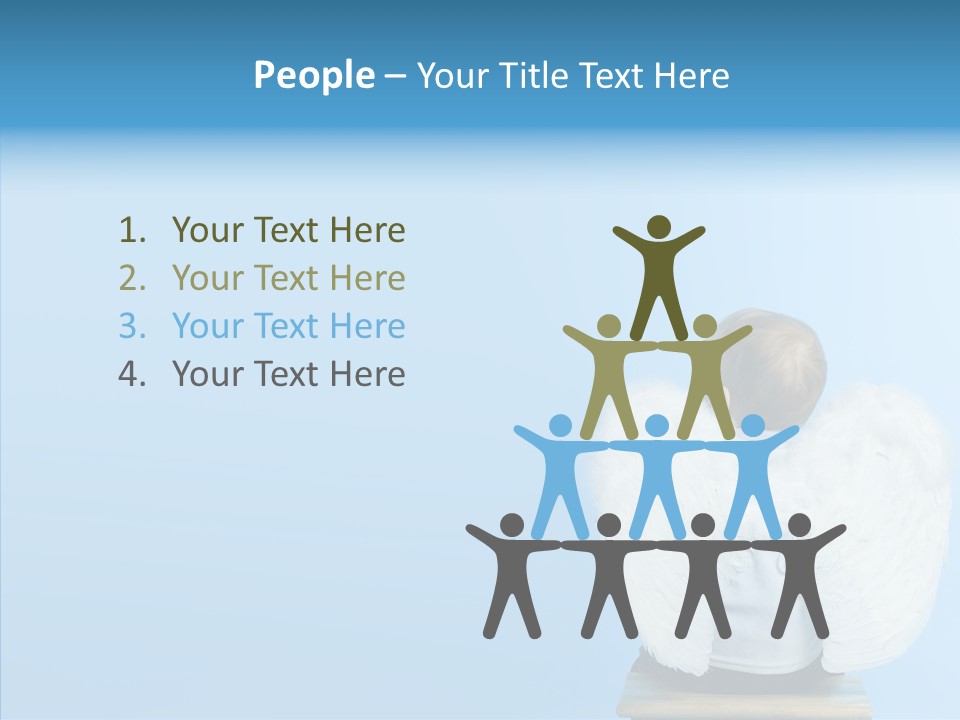 Innocence Magic Wing PowerPoint Template