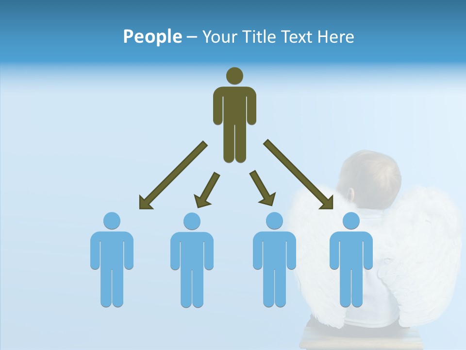 Innocence Magic Wing PowerPoint Template