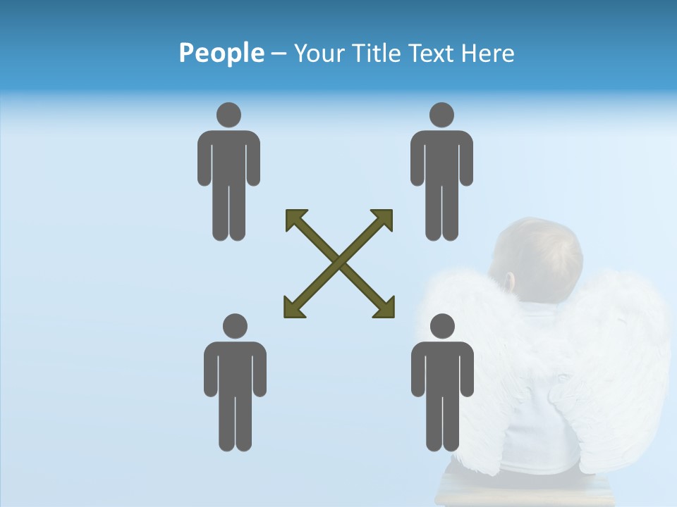 Innocence Magic Wing PowerPoint Template