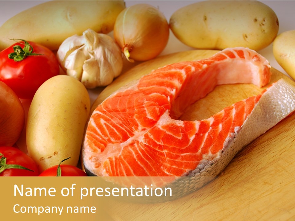 Fillet Raw Healthy PowerPoint Template