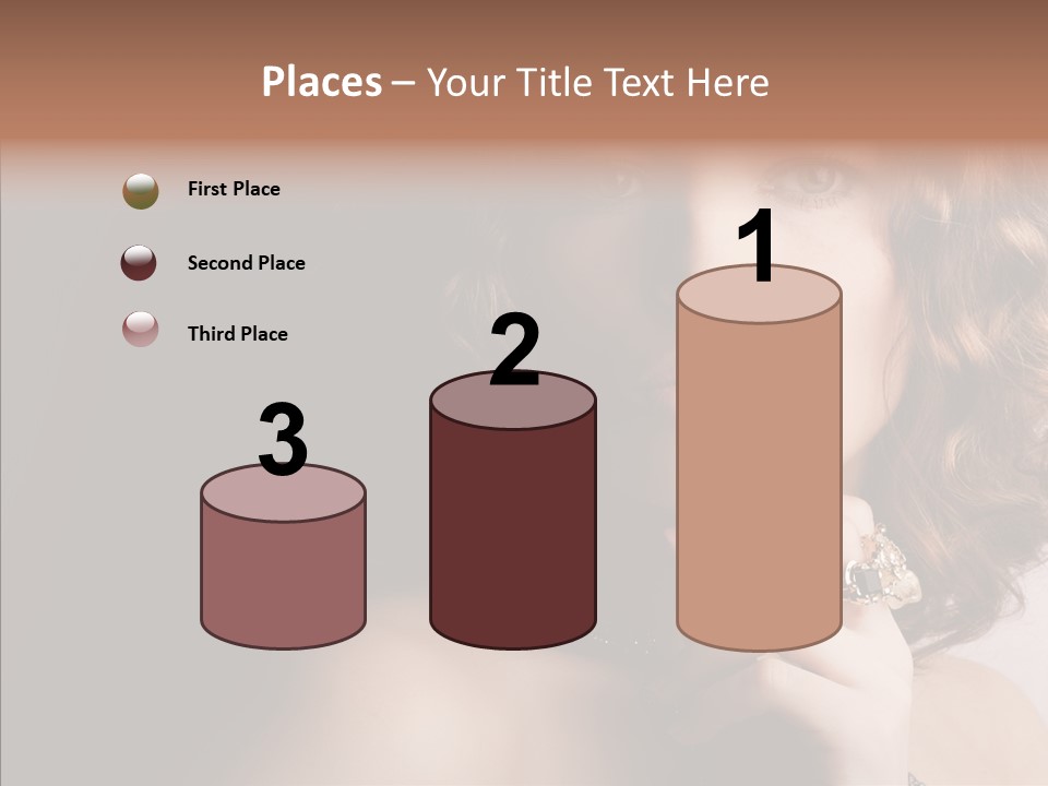 Make Up Image Curls PowerPoint Template