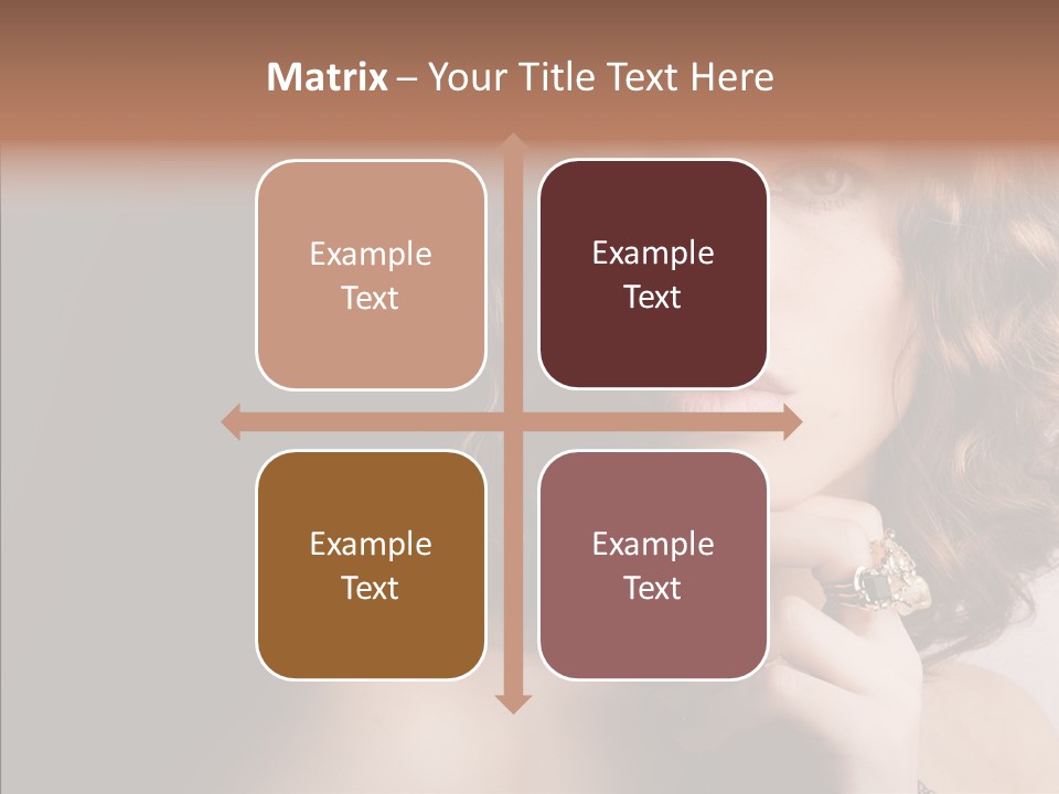 Make Up Image Curls PowerPoint Template