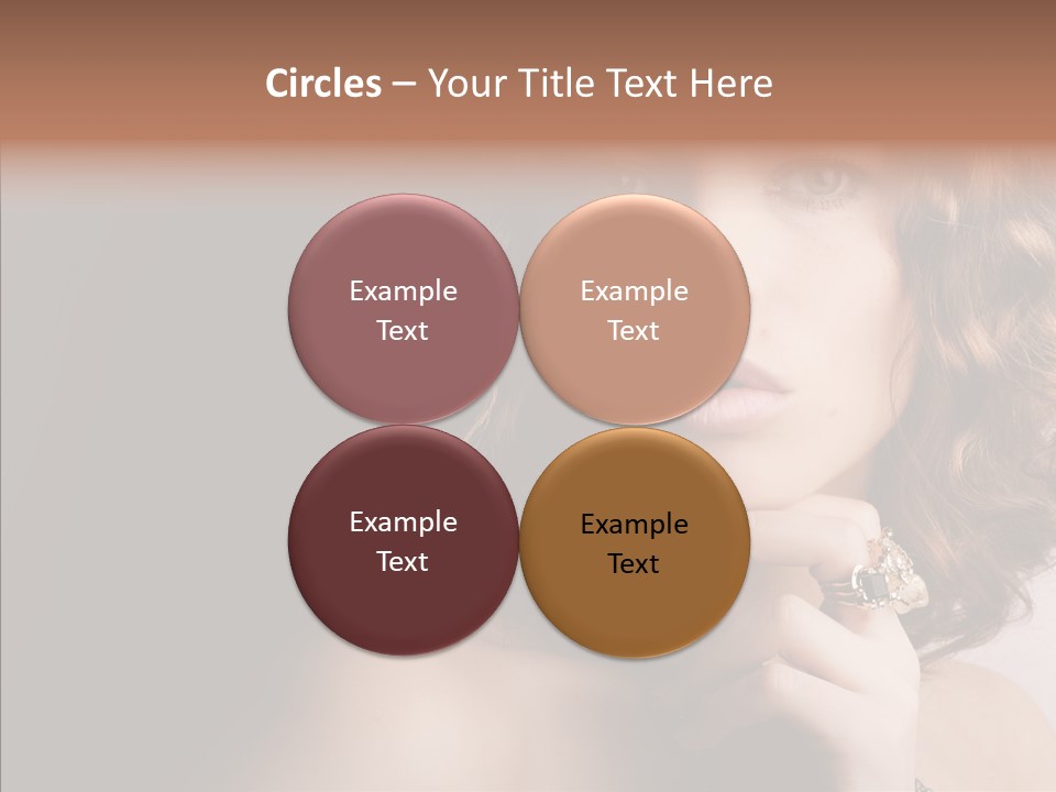 Make Up Image Curls PowerPoint Template