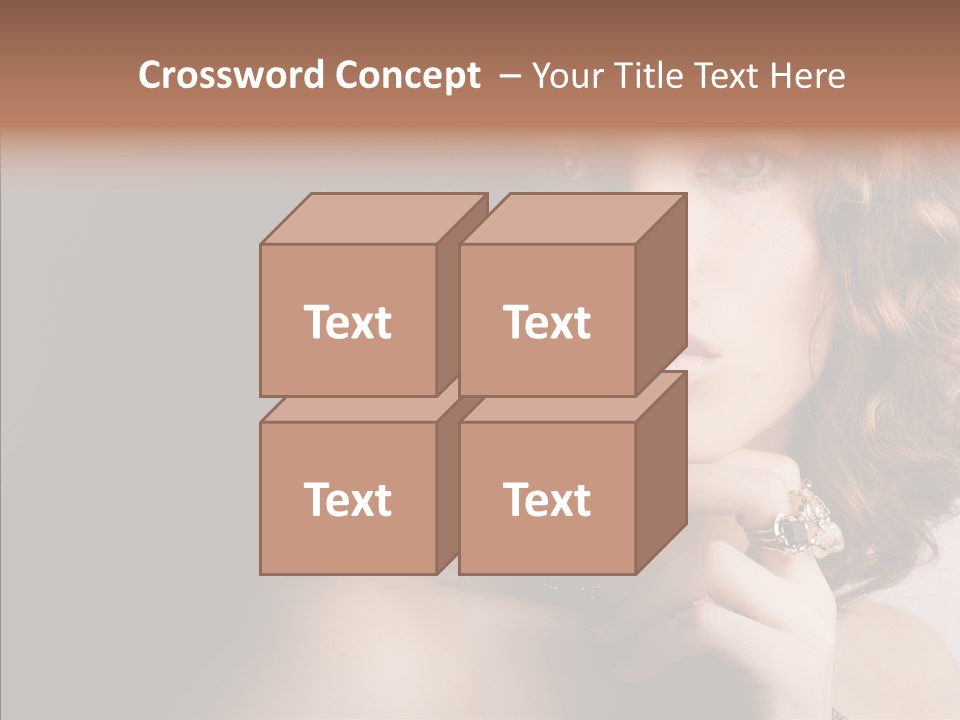 Make Up Image Curls PowerPoint Template
