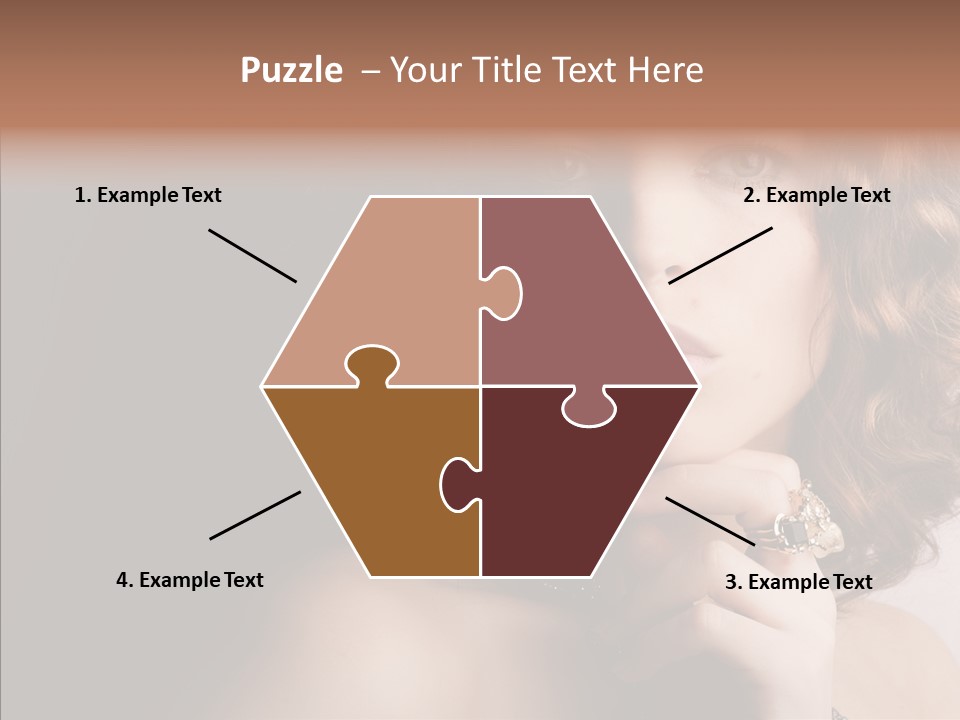 Make Up Image Curls PowerPoint Template