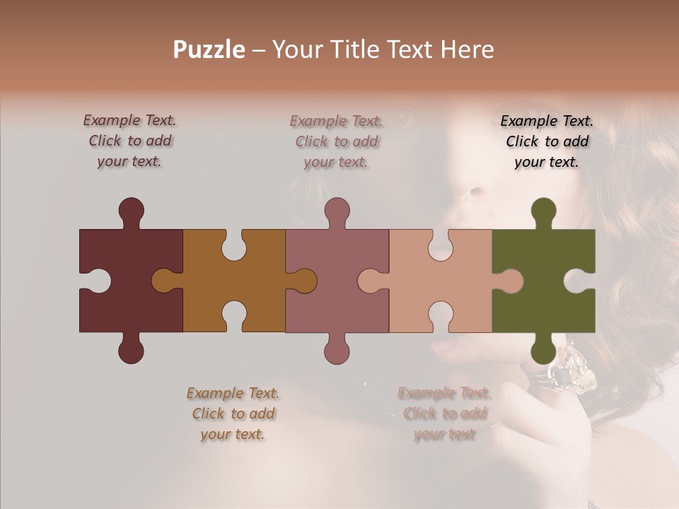 Make Up Image Curls PowerPoint Template