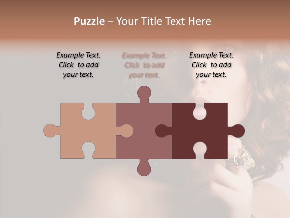 Make Up Image Curls PowerPoint Template