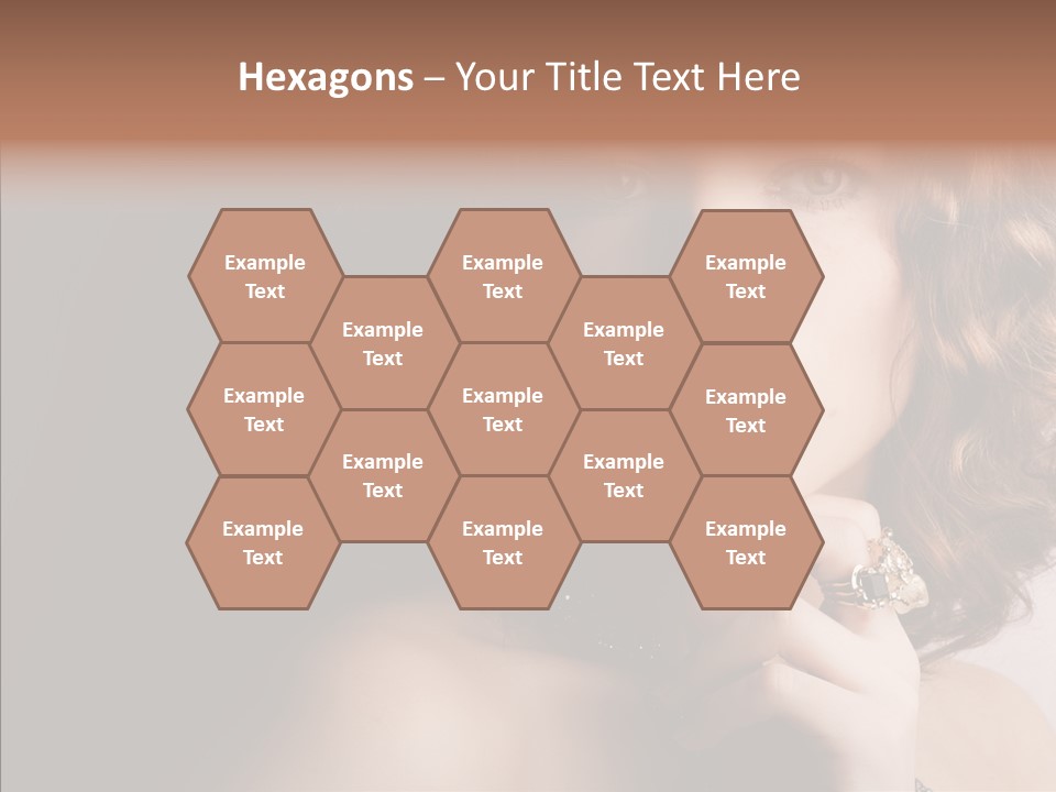 Make Up Image Curls PowerPoint Template