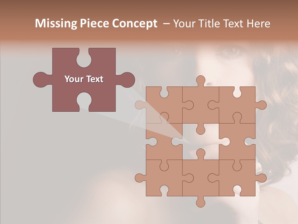 Make Up Image Curls PowerPoint Template